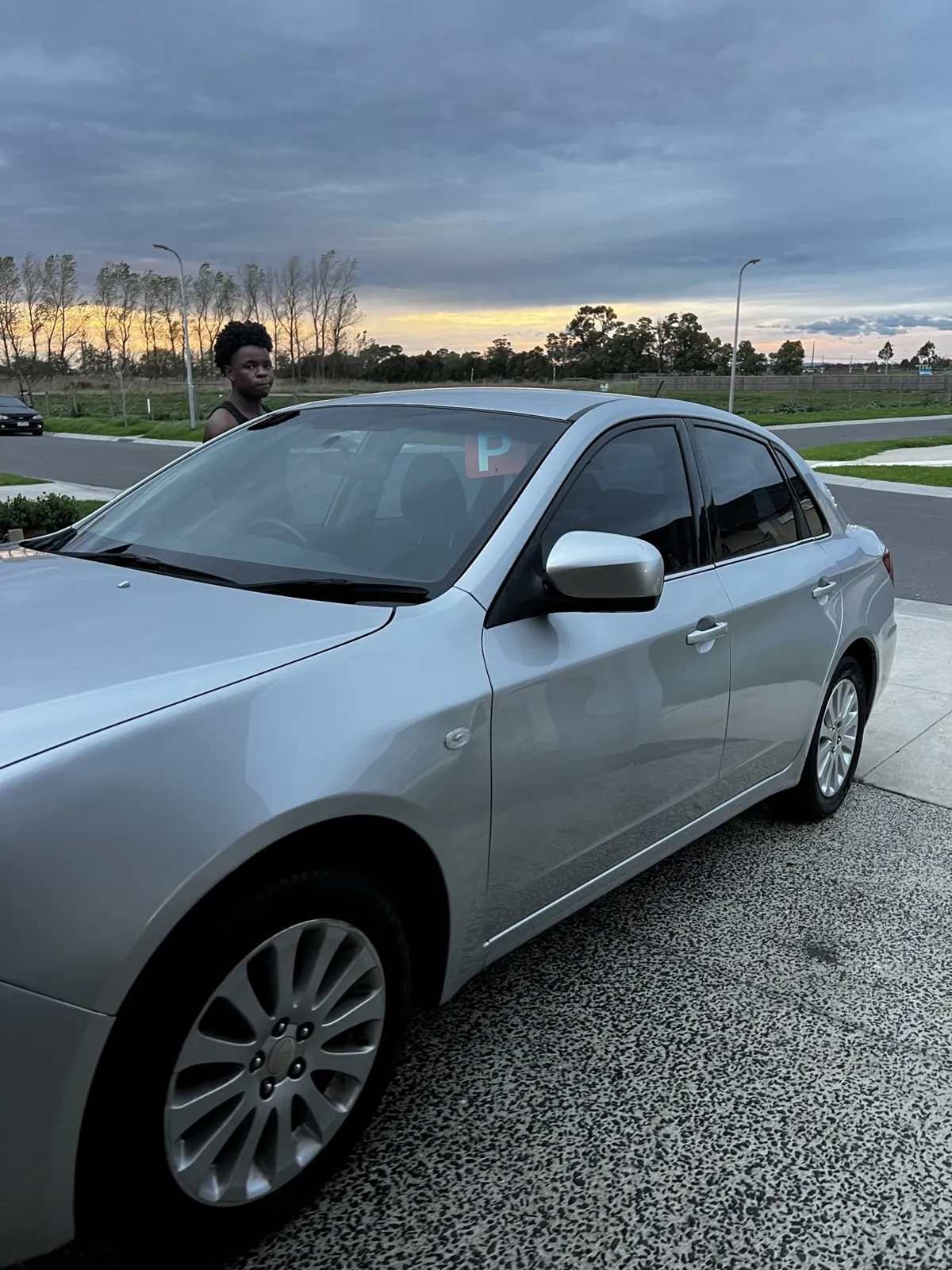 Silver wagon detailed at golden hour